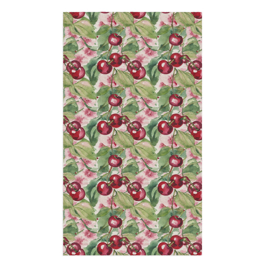 Cherry Orchard Tea Towel - watercolour print