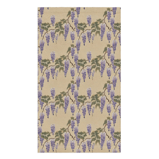Wisteria Cascade Tea Towel - watercolour print