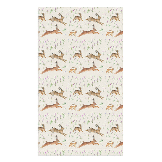 Highland Hares Tea Towel - watercolour design
