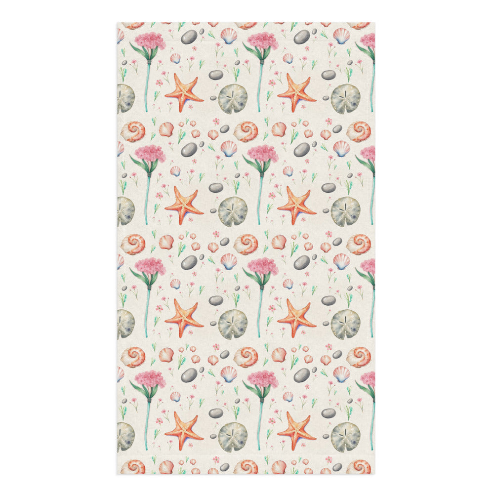 Shore Treasures Tea Towel - watercolour print