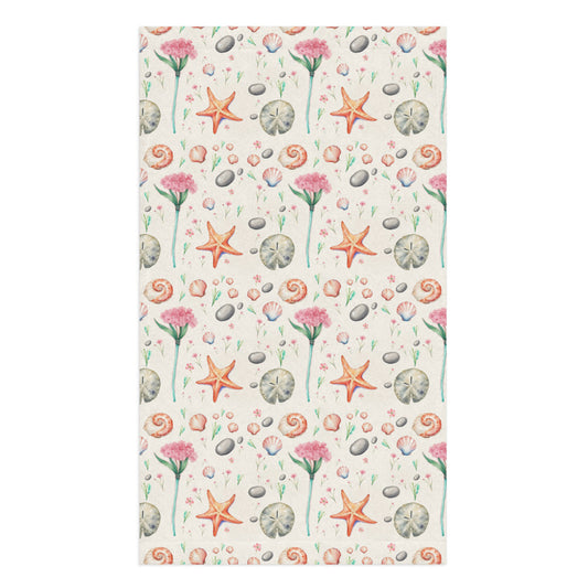 Shore Treasures Tea Towel - watercolour print