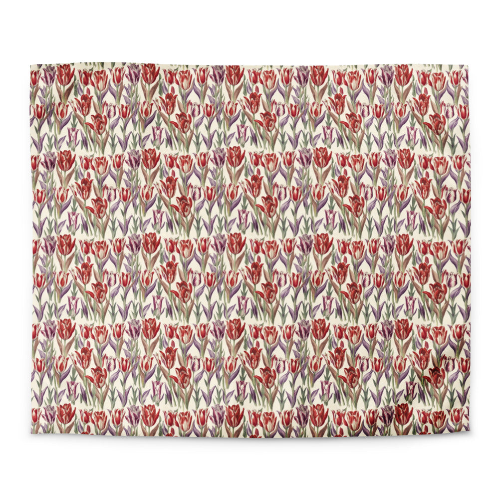 Tulip Parade Duvet Cover - watercolour print