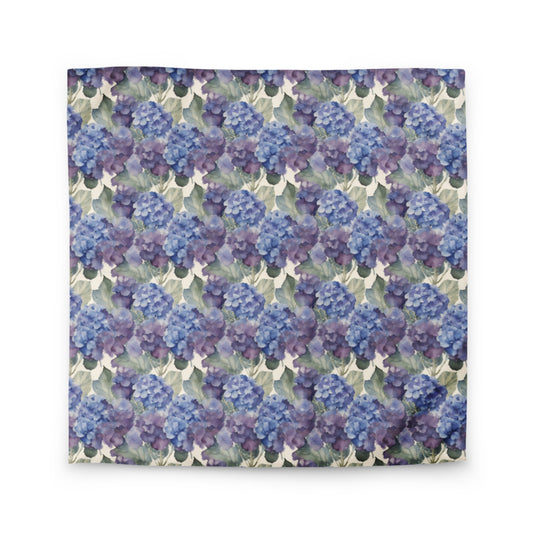 Hydrangea Haze Duvet Cover - watercolour print