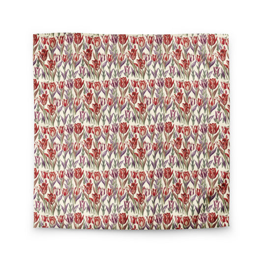 Tulip Parade Duvet Cover - watercolour print