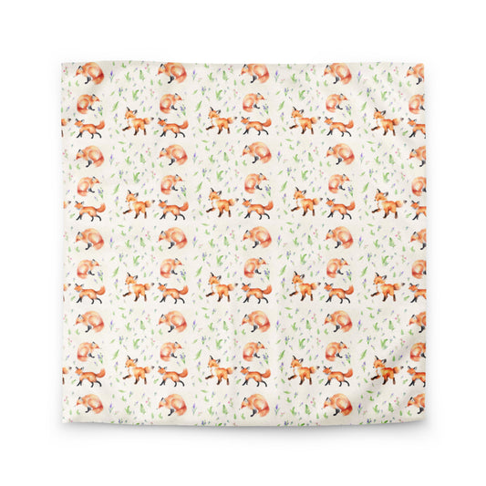 Fox in the Bluebells Duvet Cover - watercolour design