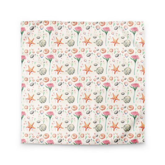 Shore Treasures Duvet Cover - watercolour print