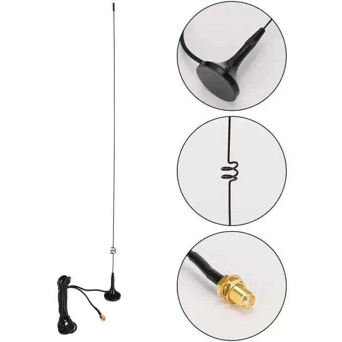 SD30VU SMA-F VHF / UHF Mini Mag Mount Amateur Ham Radio Antenna