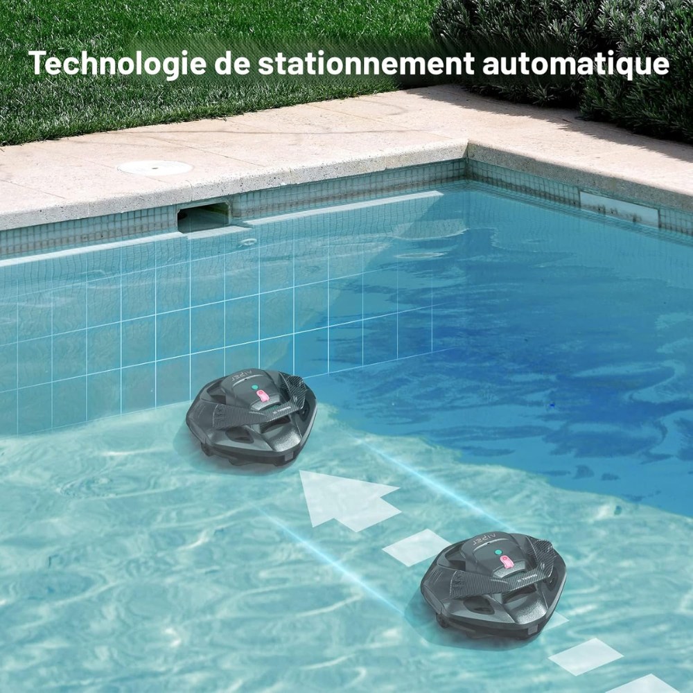 Aspirateur Robot nettoyeur de piscine sans fil AIPER Seagull SE pour les piscines plates hors sol/creusées jusqu'à 12 m
