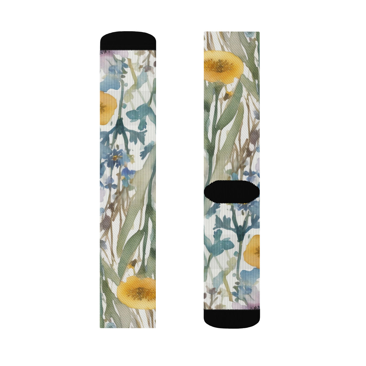 Meadow Ditsy Socks - watercolour print