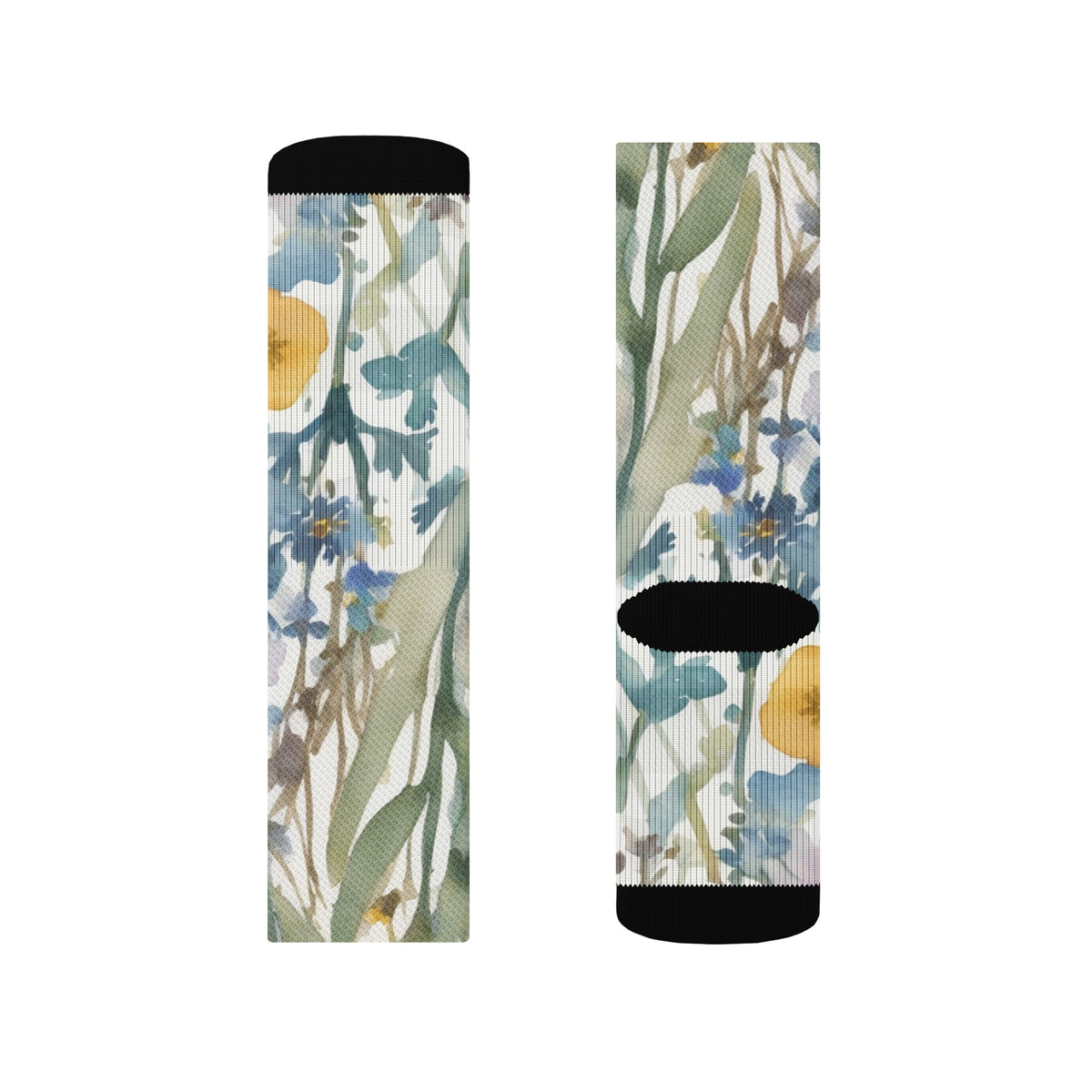 Meadow Ditsy Socks - watercolour print