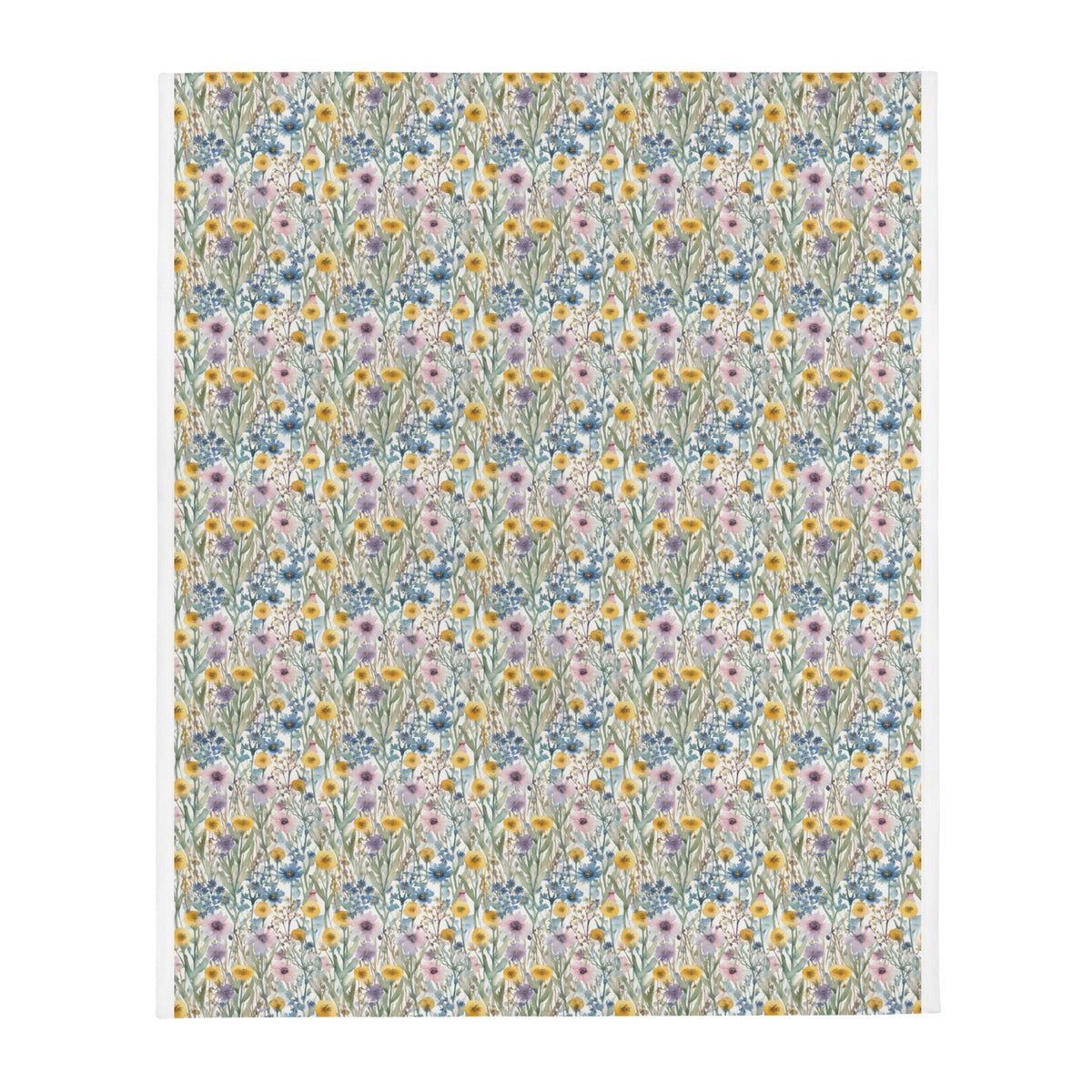 Meadow Ditsy Throw - watercolour print