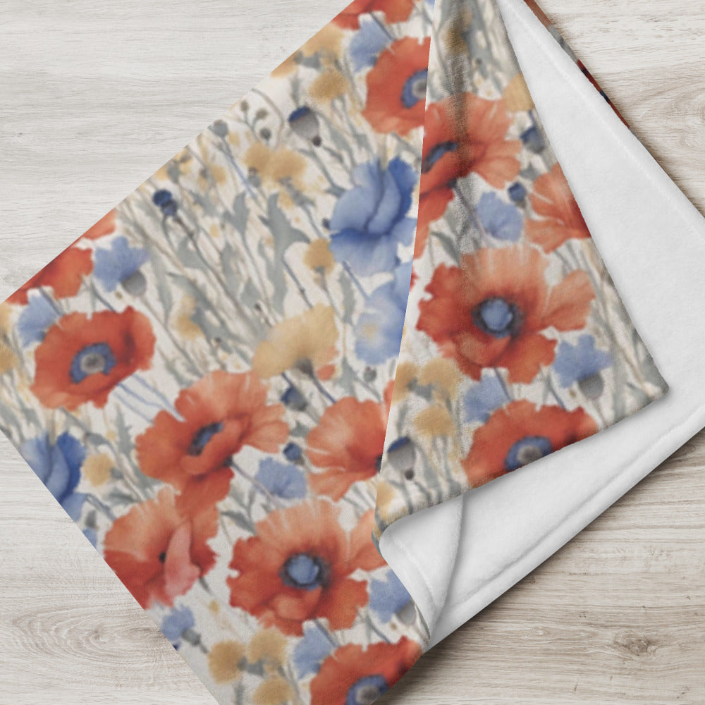 Butterfly Meadow Throw - shown in a home setting
