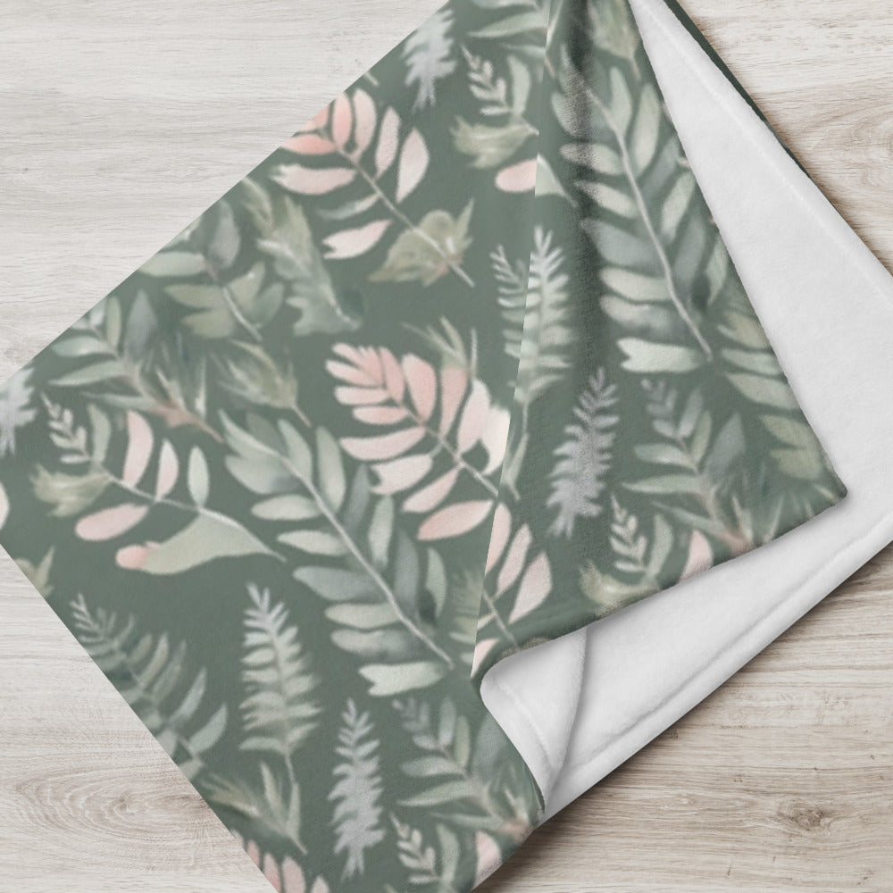 Sage Fern Throw - shown in a home setting