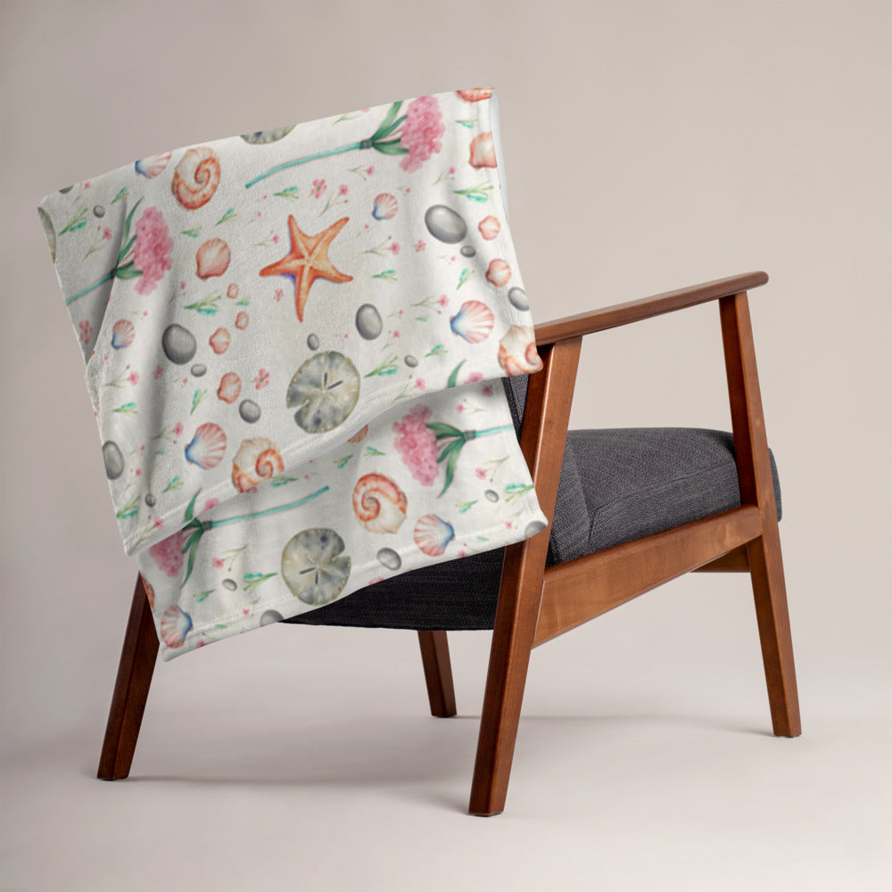 Shore Treasures Throw - shown in a home setting