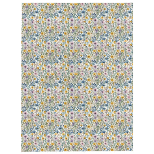 Meadow Ditsy Throw - watercolour print