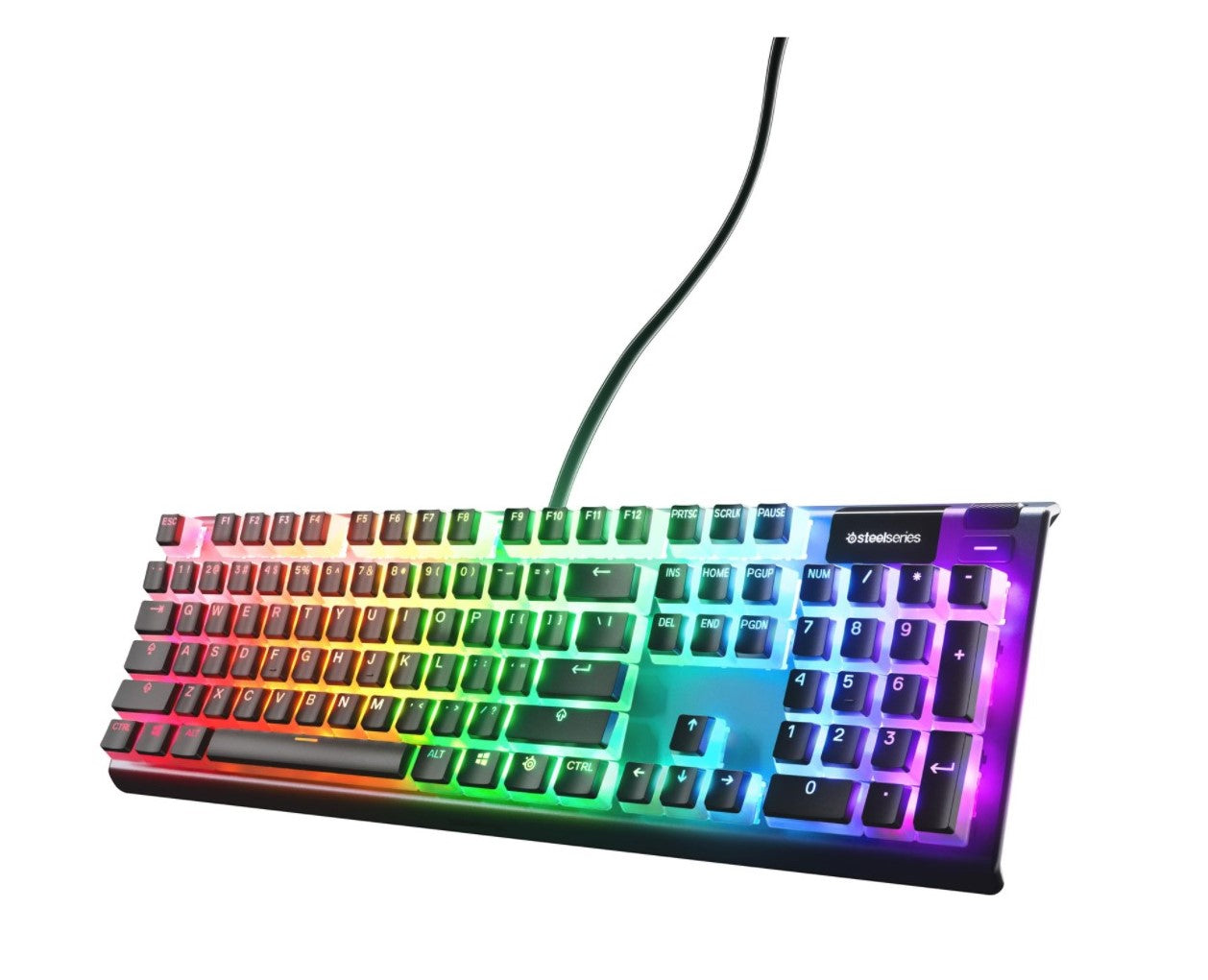 Ensemble de touches mécaniques à tige PrismCaps MX de SteelSeries - Noir