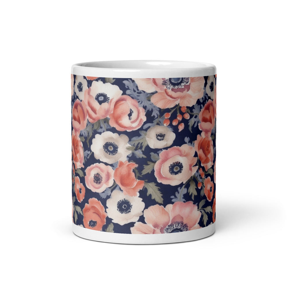 Anemone Dance Mug - watercolour print