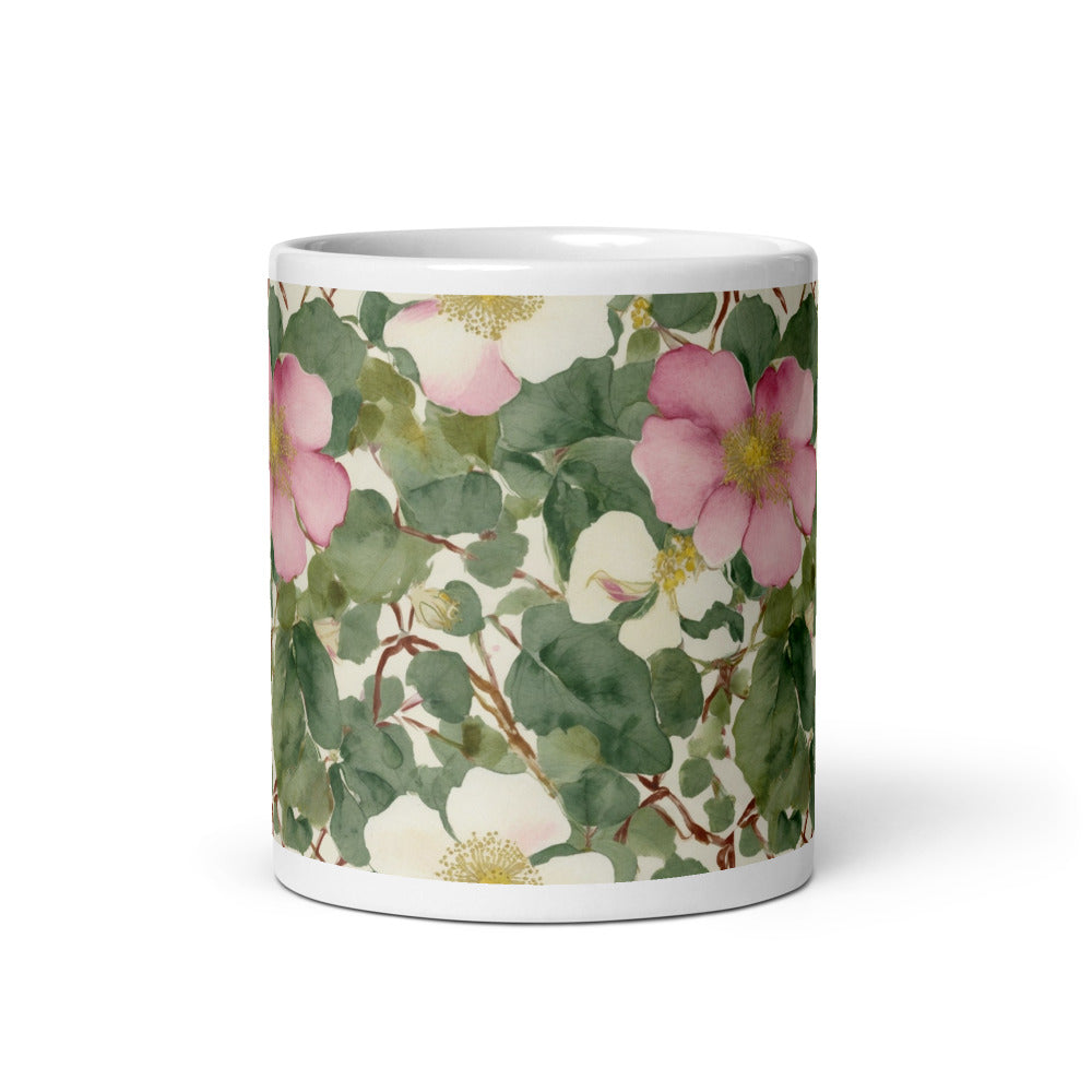 Wild Rose Mug - watercolour print