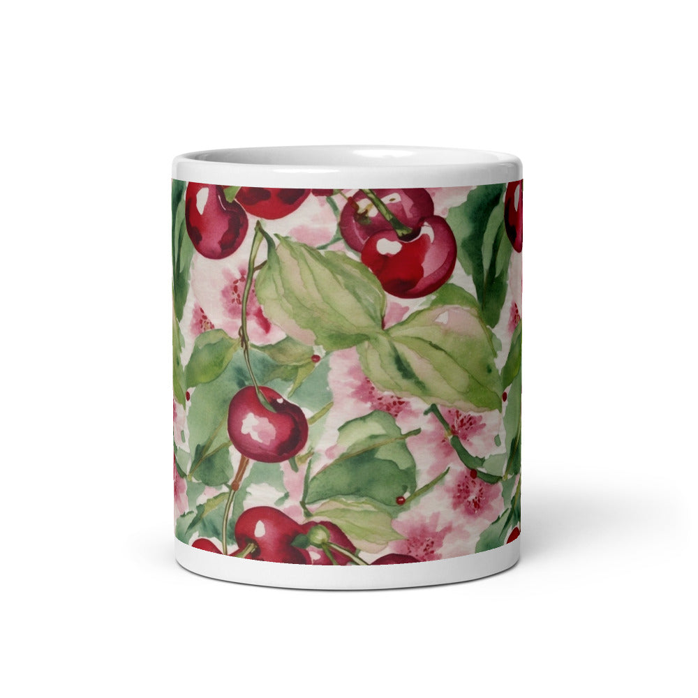 Cherry Orchard Mug - watercolour print