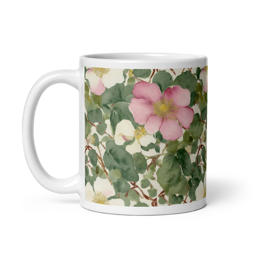 Wild Rose Mug - watercolour print