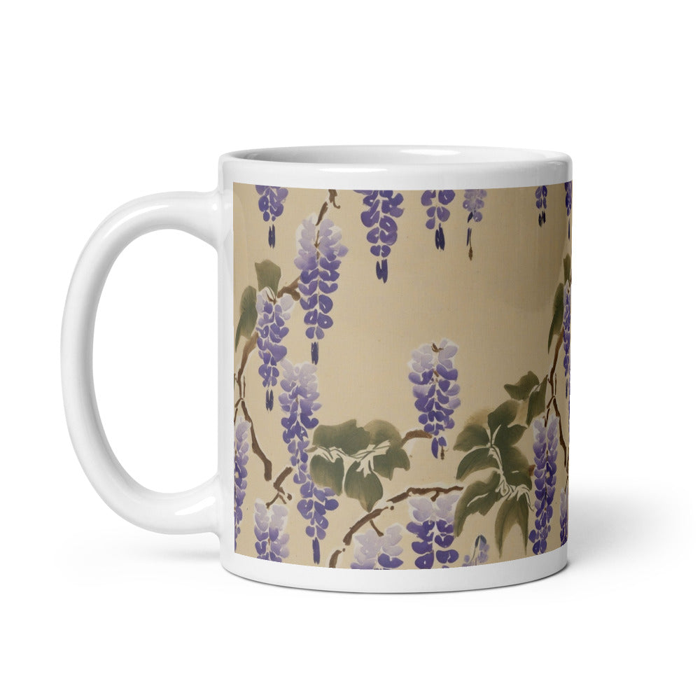 Wisteria Cascade Mug - watercolour print