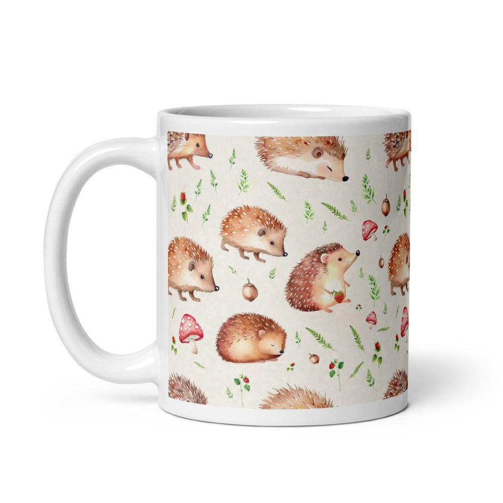 Hedgehog Hollow Mug - watercolour design, view 2