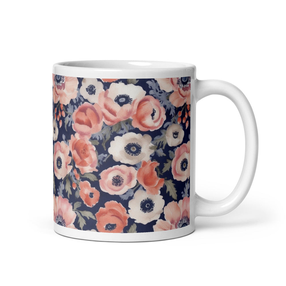 Anemone Dance Mug - watercolour print