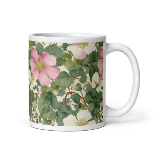 Wild Rose Mug - watercolour print