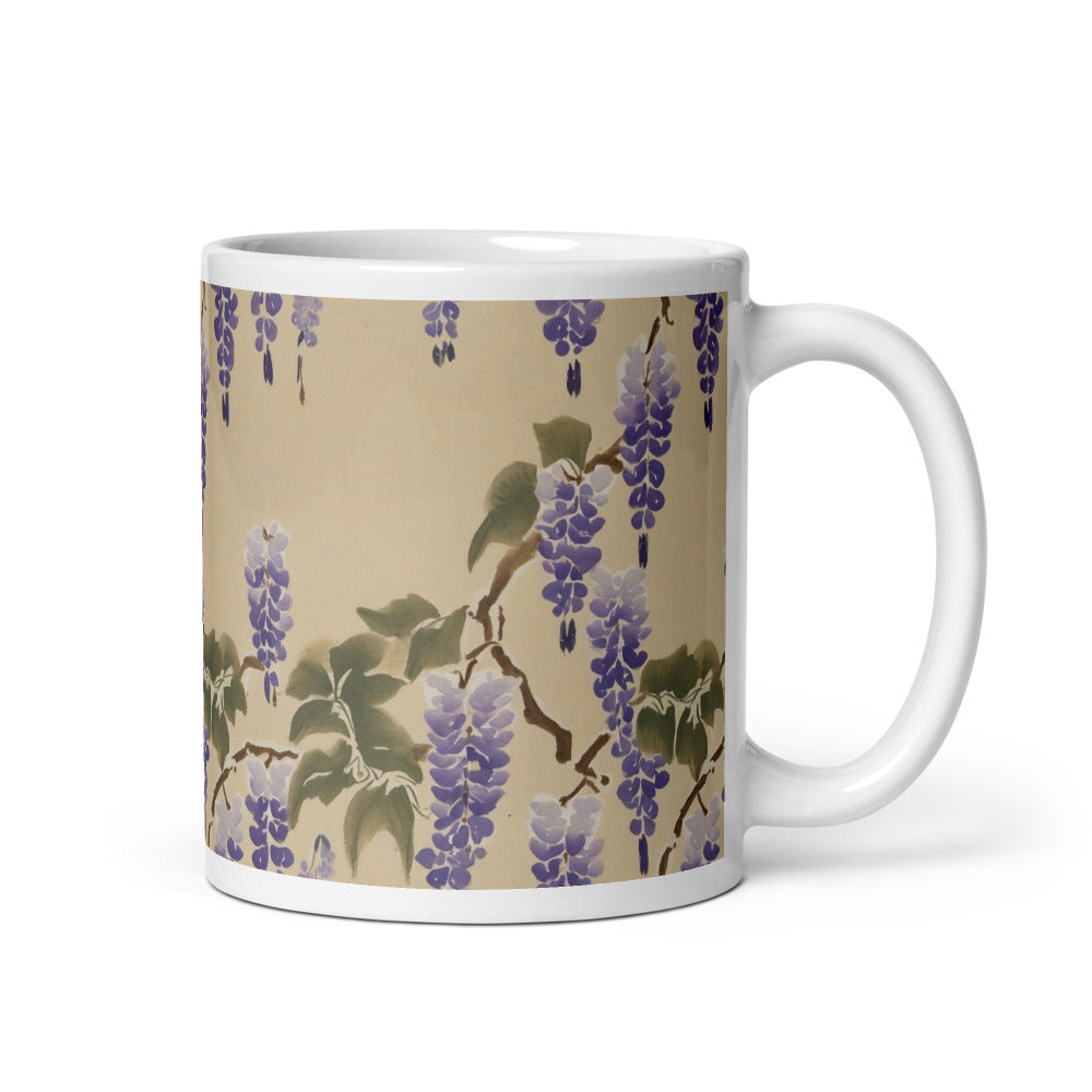 Wisteria Cascade Mug - watercolour print