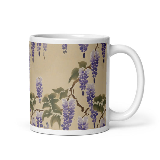 Wisteria Cascade Mug - watercolour print
