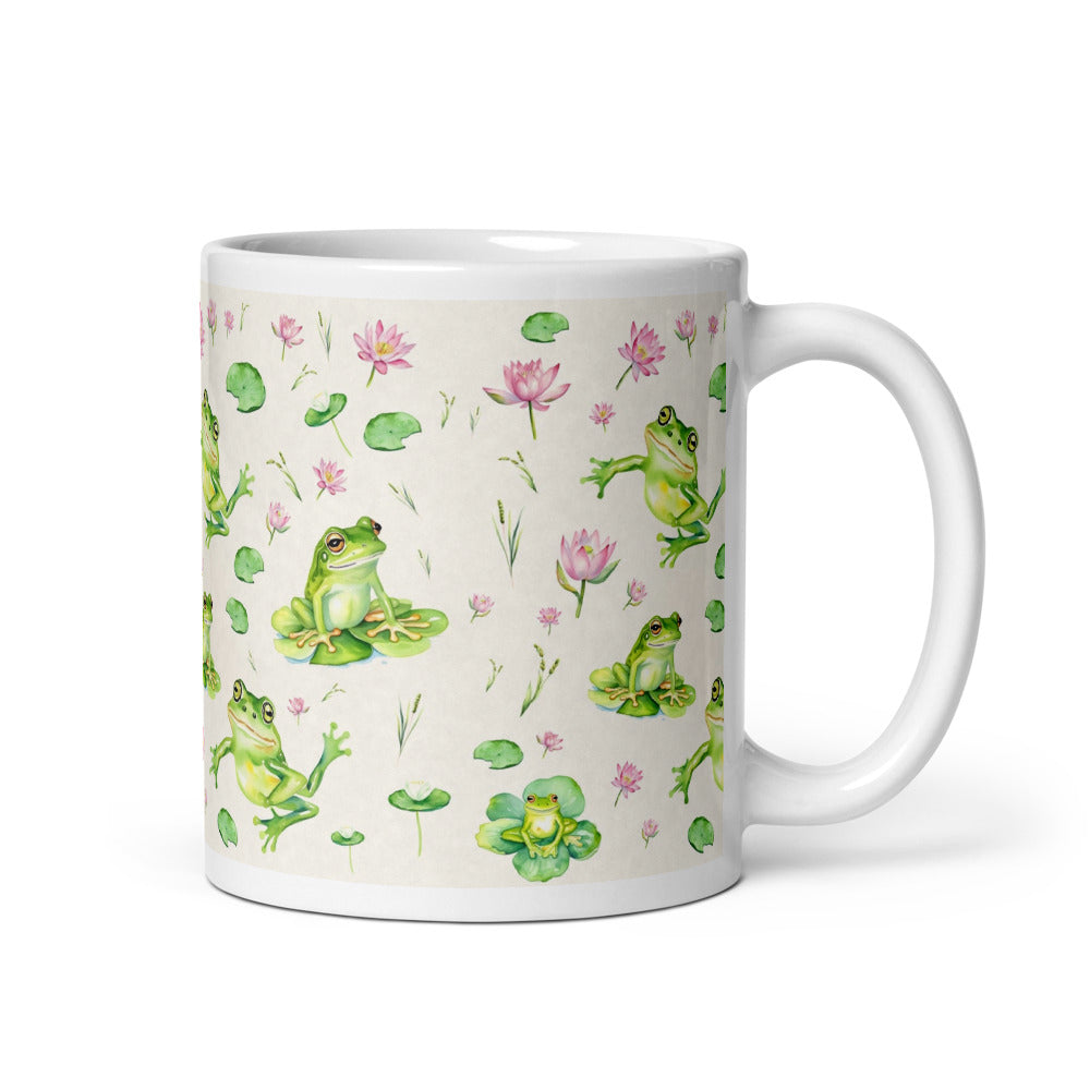 Lily Pond Mug - watercolour design